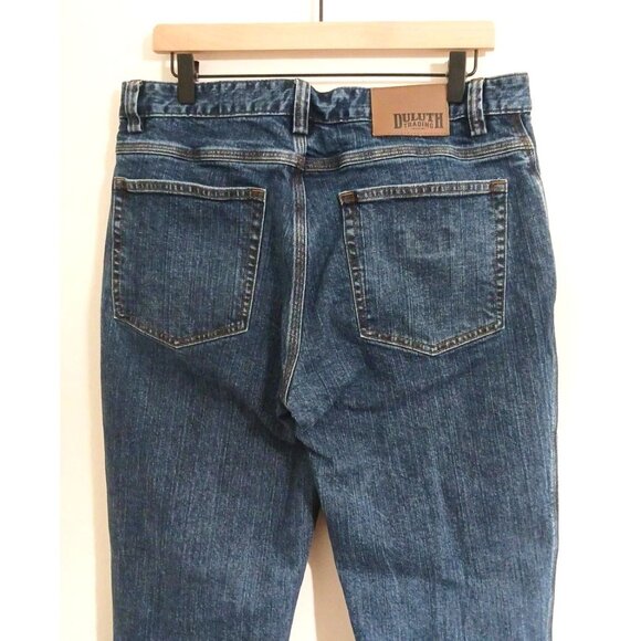 Duluth Trading Co Men's Jeans Flex Ballroom Relaxed Fit 34 x 30 Comfort Workwear - Picture 3 of 8